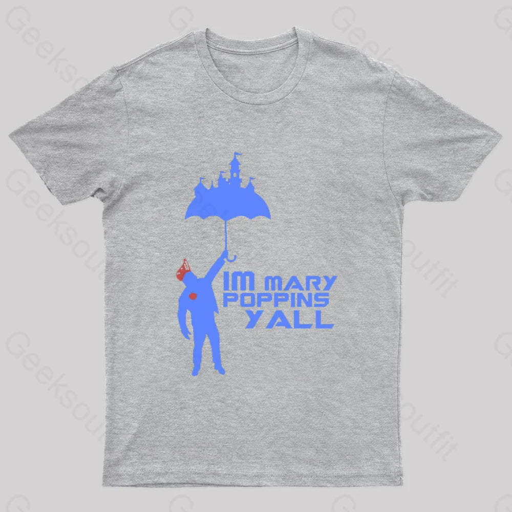 Yondu Poppins Geek T-Shirt Grey / S