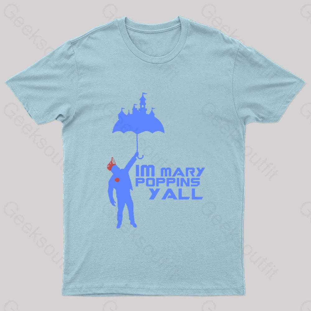 Yondu Poppins Geek T-Shirt Light Blue / S