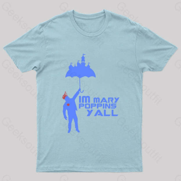 Yondu Poppins Geek T-Shirt Light Blue / S
