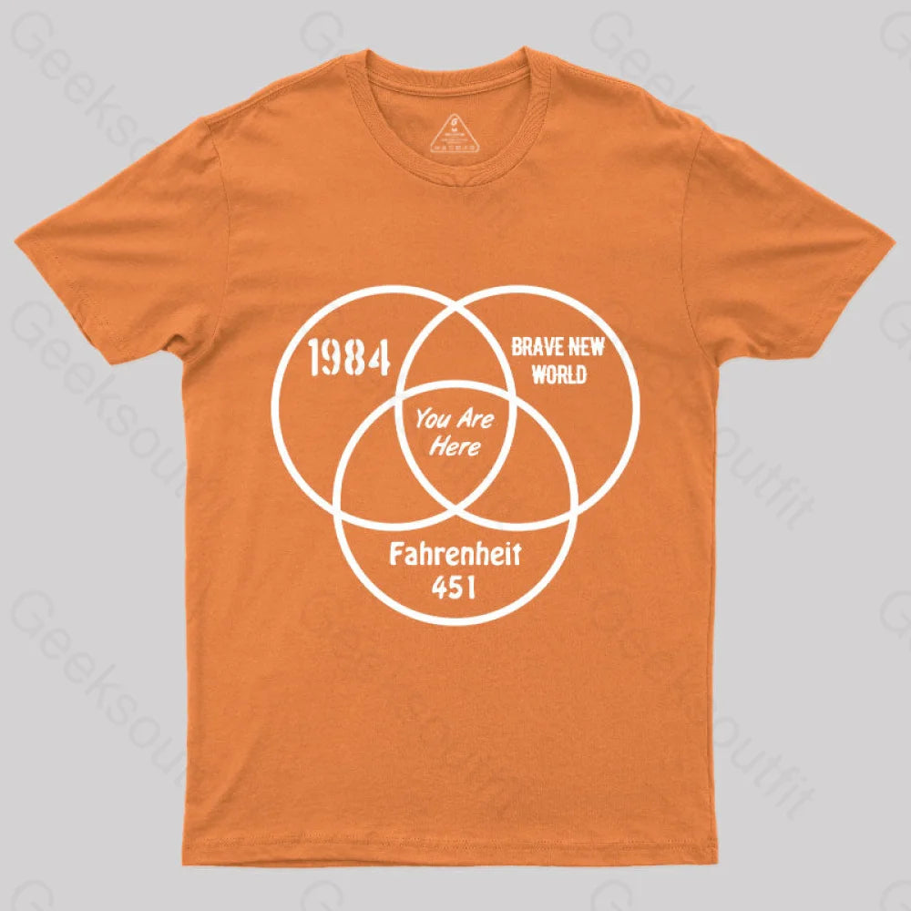 You Are Here Geek T-Shirt Orange / S
