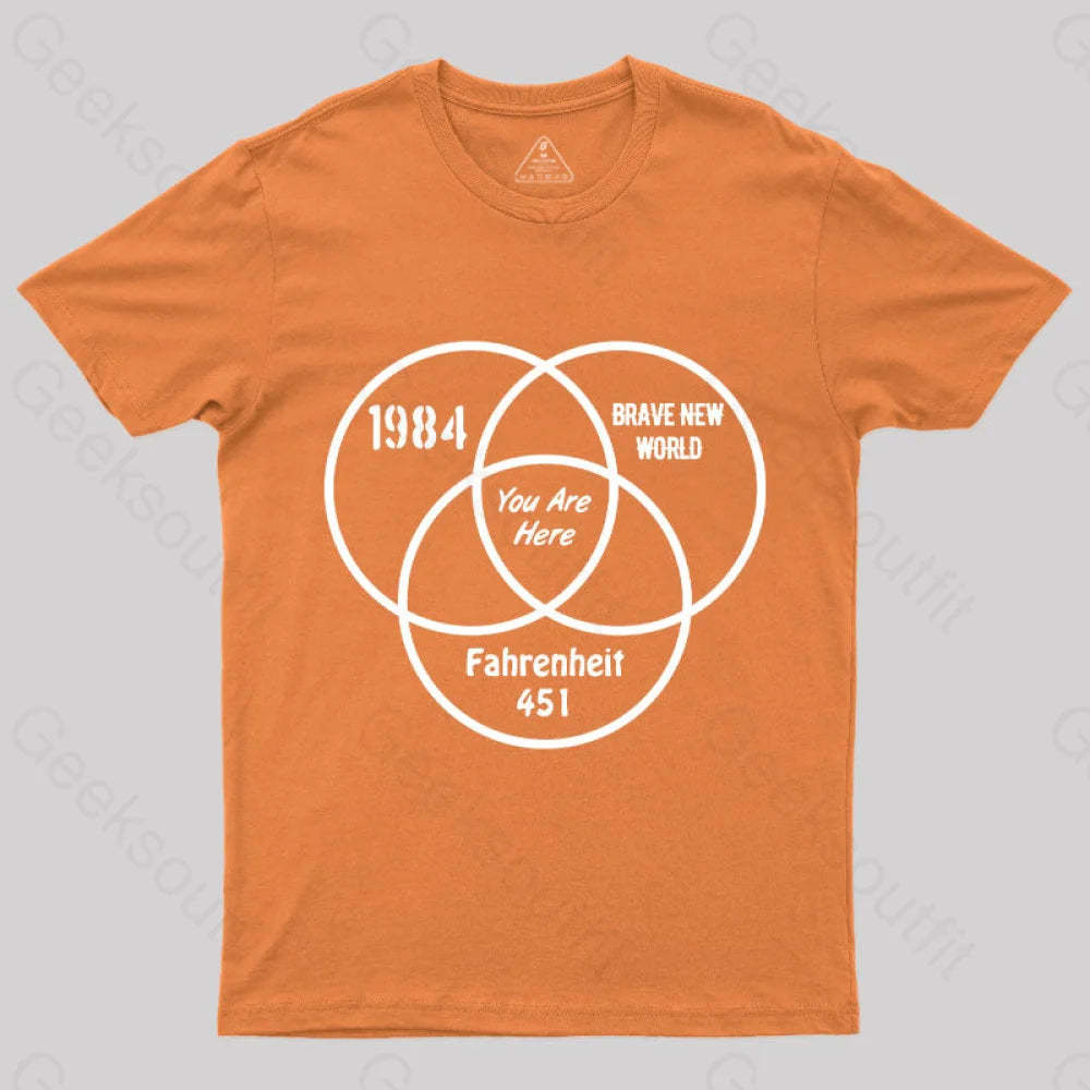 You Are Here Geek T-Shirt Orange / S