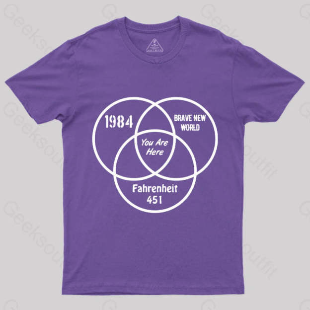 You Are Here Geek T-Shirt Purple / S