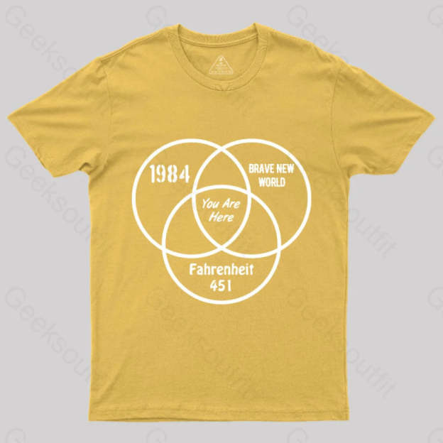 You Are Here Geek T-Shirt Yellow / S