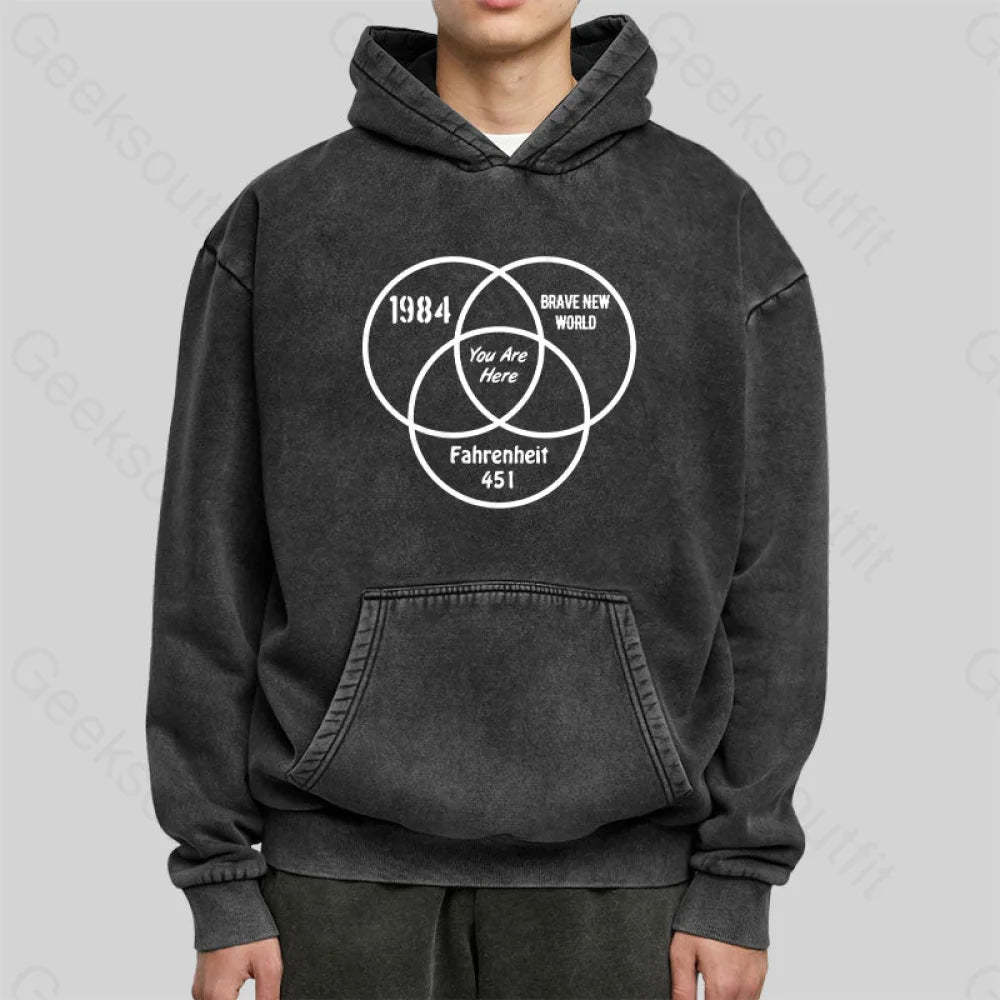 You Are Here Washed Hoodie