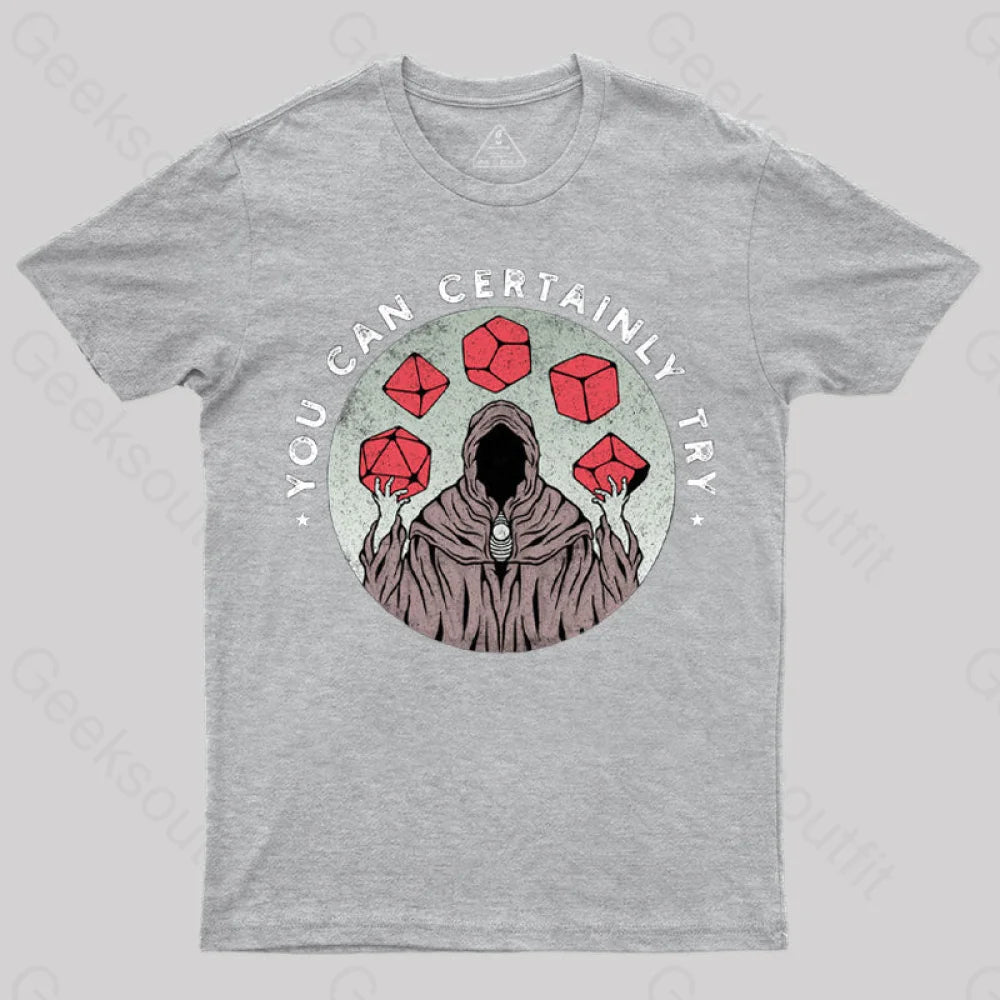 You Can Certainly Try T-Shirt Grey / S