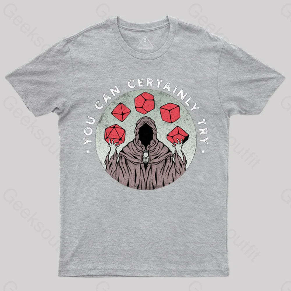 You Can Certainly Try T-Shirt Grey / S