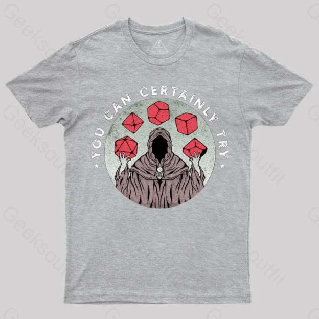 You Can Certainly Try T-Shirt Grey / S