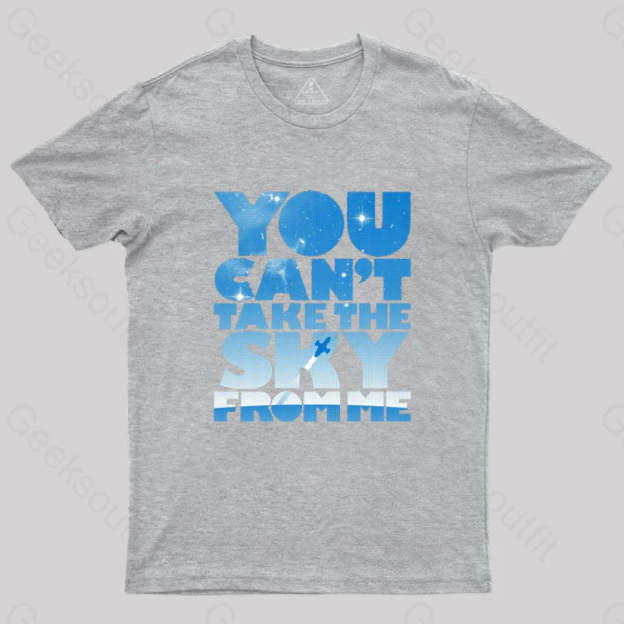 You Can’t Take The Sky T-Shirt Grey / S