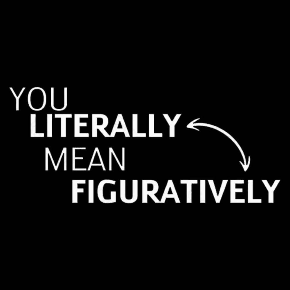 You Literally Mean Figuratively Nerd T-Shirt
