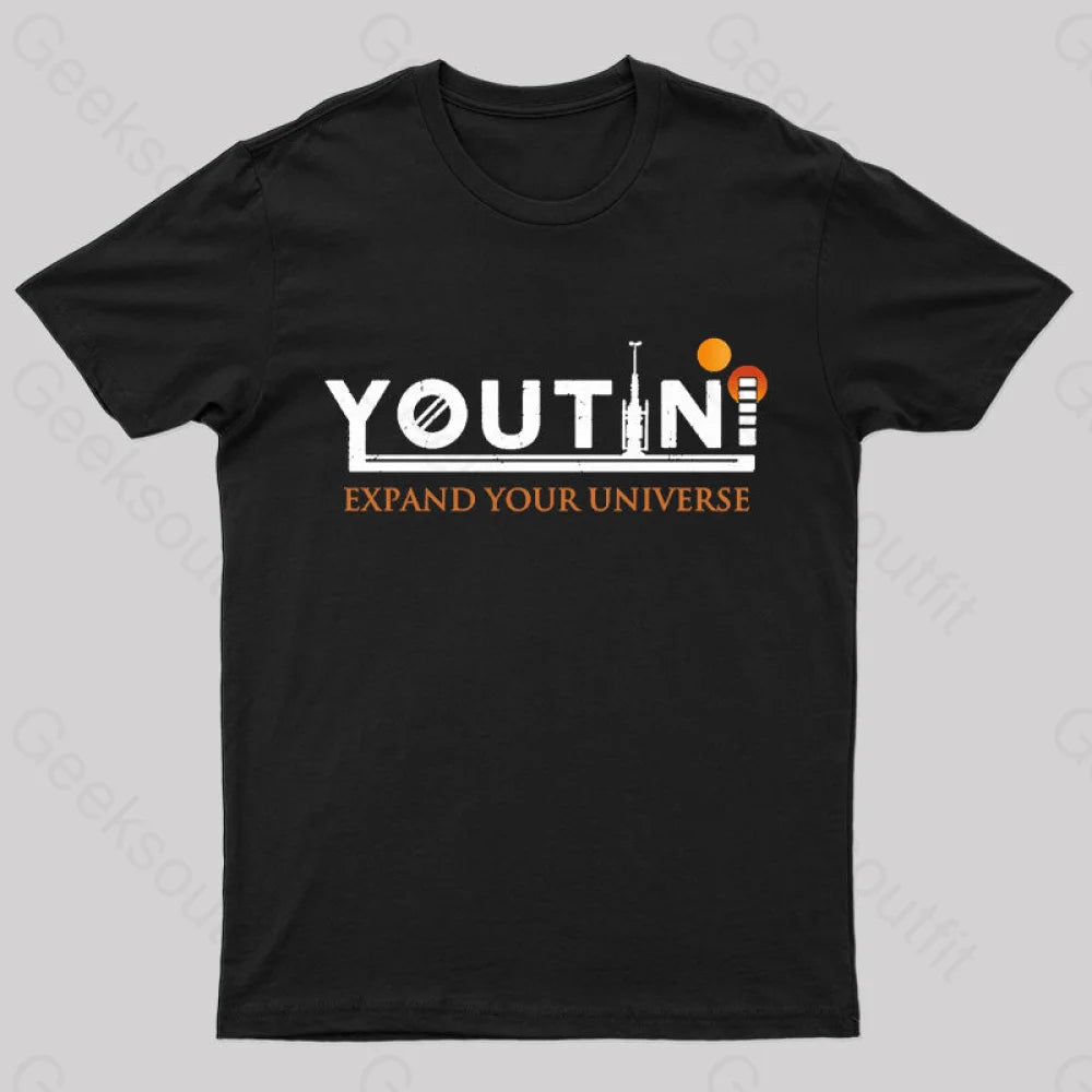 Youtini Expaned Your Universe Nerd T-Shirt Black / S