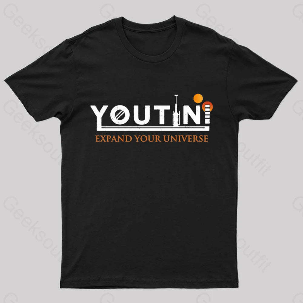 Youtini Expaned Your Universe Nerd T-Shirt Black / S