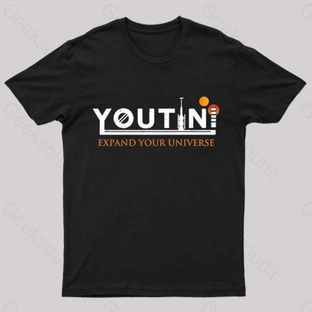 Youtini Expaned Your Universe Nerd T-Shirt Black / S