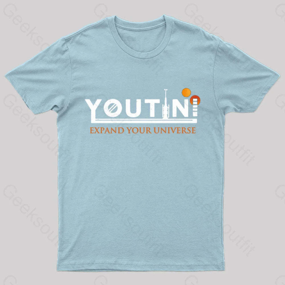 Youtini Expaned Your Universe Nerd T-Shirt Light Blue / S