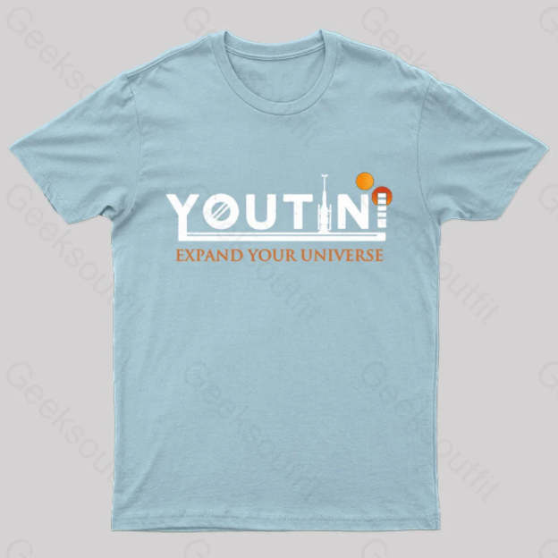 Youtini Expaned Your Universe Nerd T-Shirt Light Blue / S