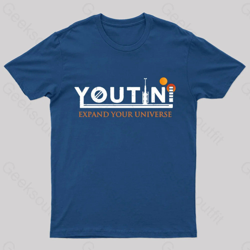 Youtini Expaned Your Universe Nerd T-Shirt Navy / S