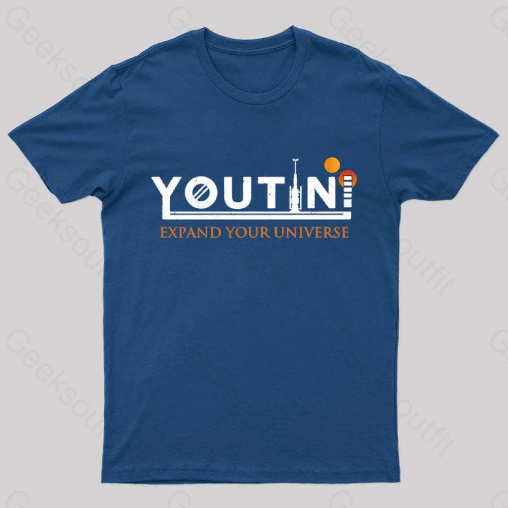 Youtini Expaned Your Universe Nerd T-Shirt Navy / S