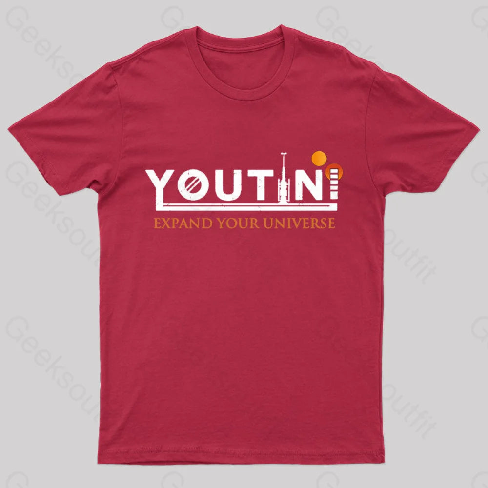 Youtini Expaned Your Universe Nerd T-Shirt Red / S