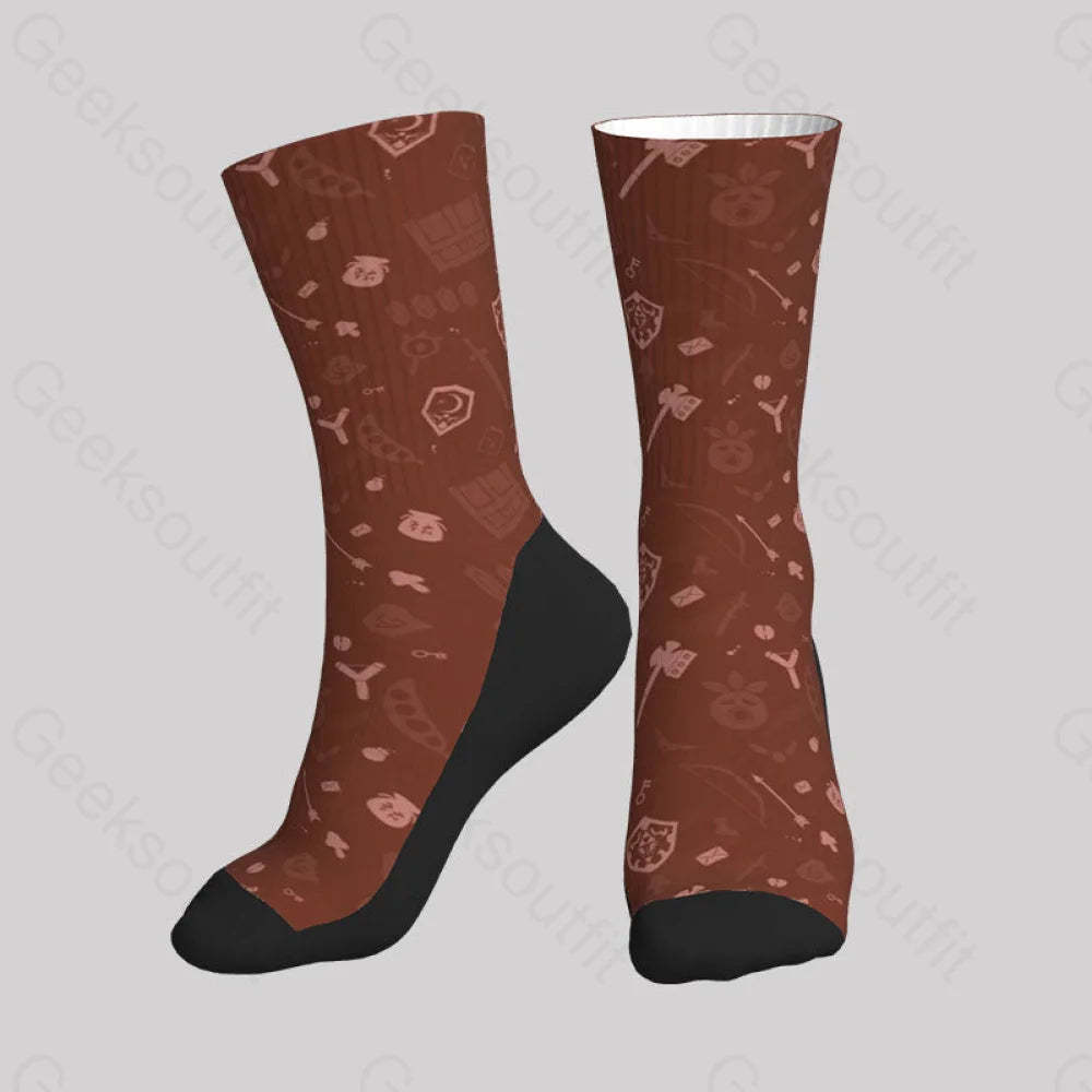 Zelda Game Pattern Men’s Socks