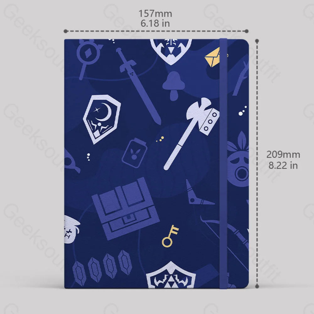 Zelda Game Pattern Notebook Lined