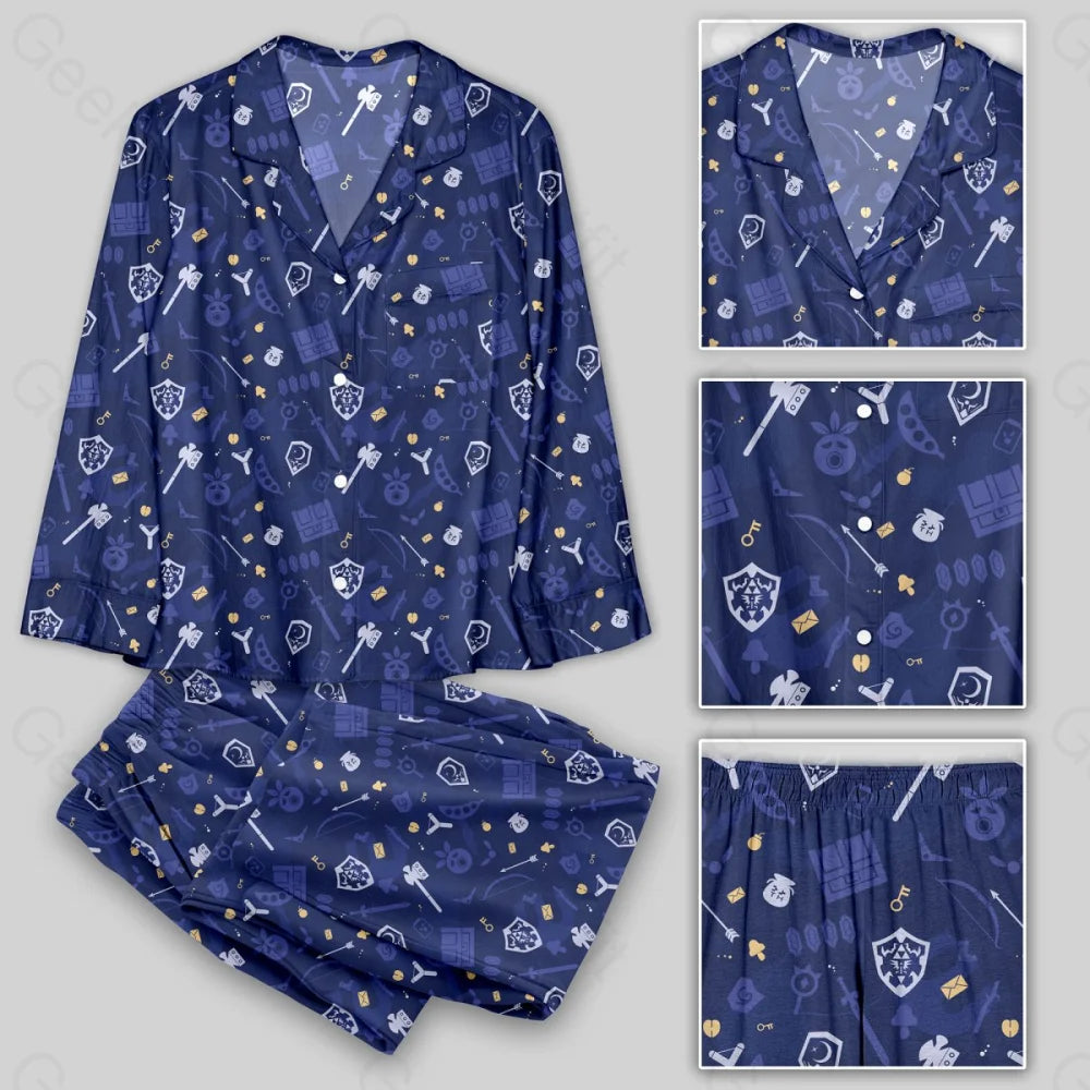 Zelda Game Pattern Pajamas Set - Geeksoutfit
