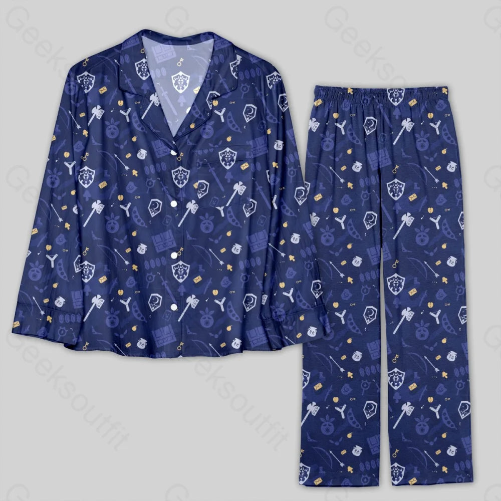 Zelda Game Pattern Pajamas Set - Geeksoutfit