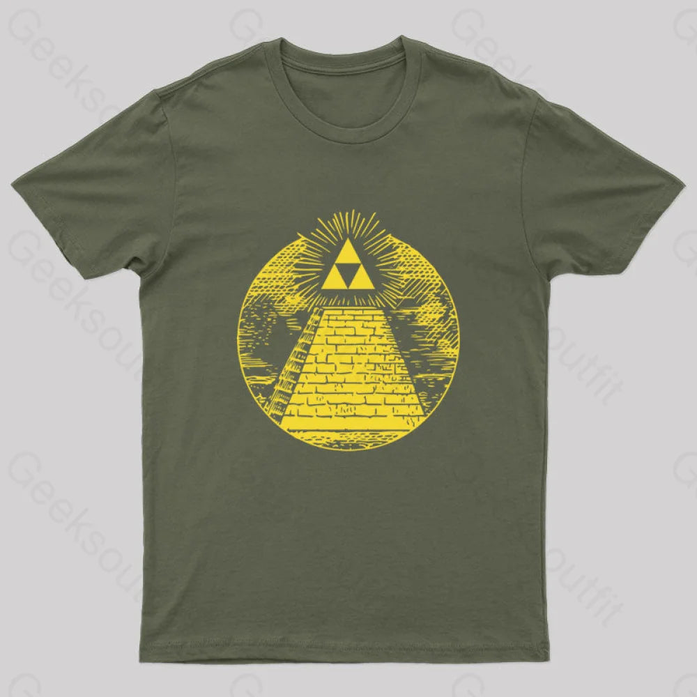 Zelda - Wake Up Hyrule T-Shirt Army Green / S