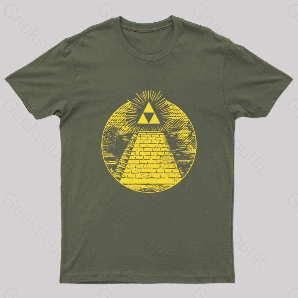Zelda - Wake Up Hyrule T-Shirt Army Green / S