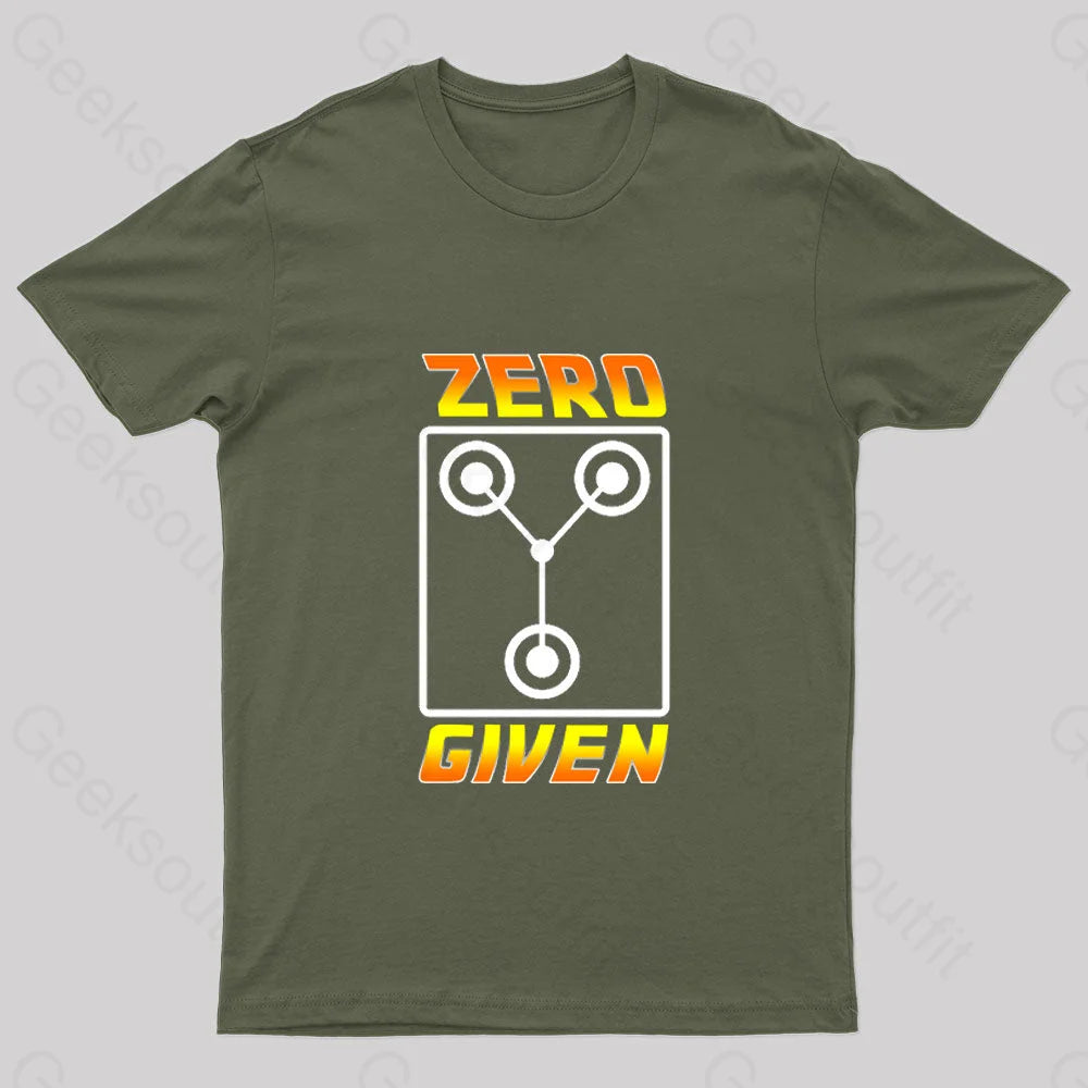 Zero Flux Given Geek T-Shirt Army Green / S