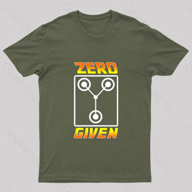 Zero Flux Given Geek T-Shirt Army Green / S