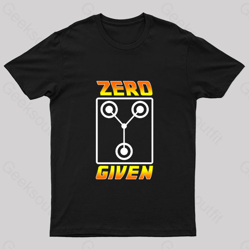 Zero Flux Given Geek T-Shirt Black / S