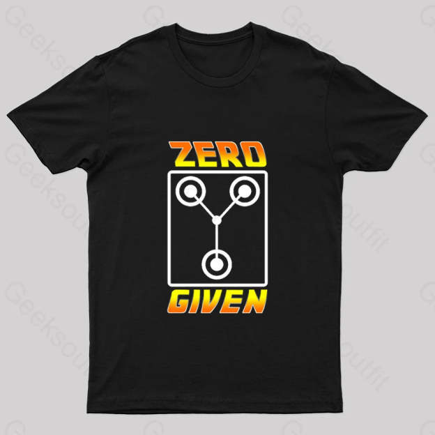 Zero Flux Given Geek T-Shirt Black / S