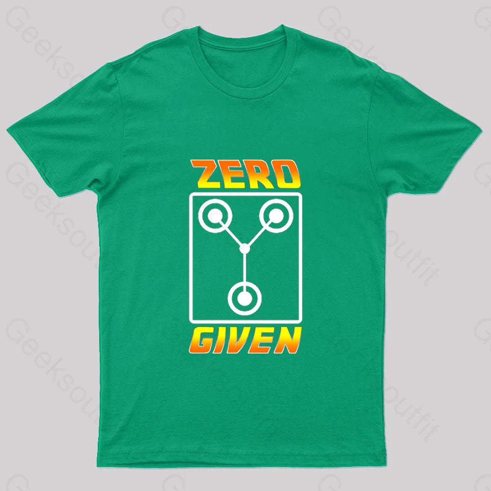Zero Flux Given Geek T-Shirt Green / S