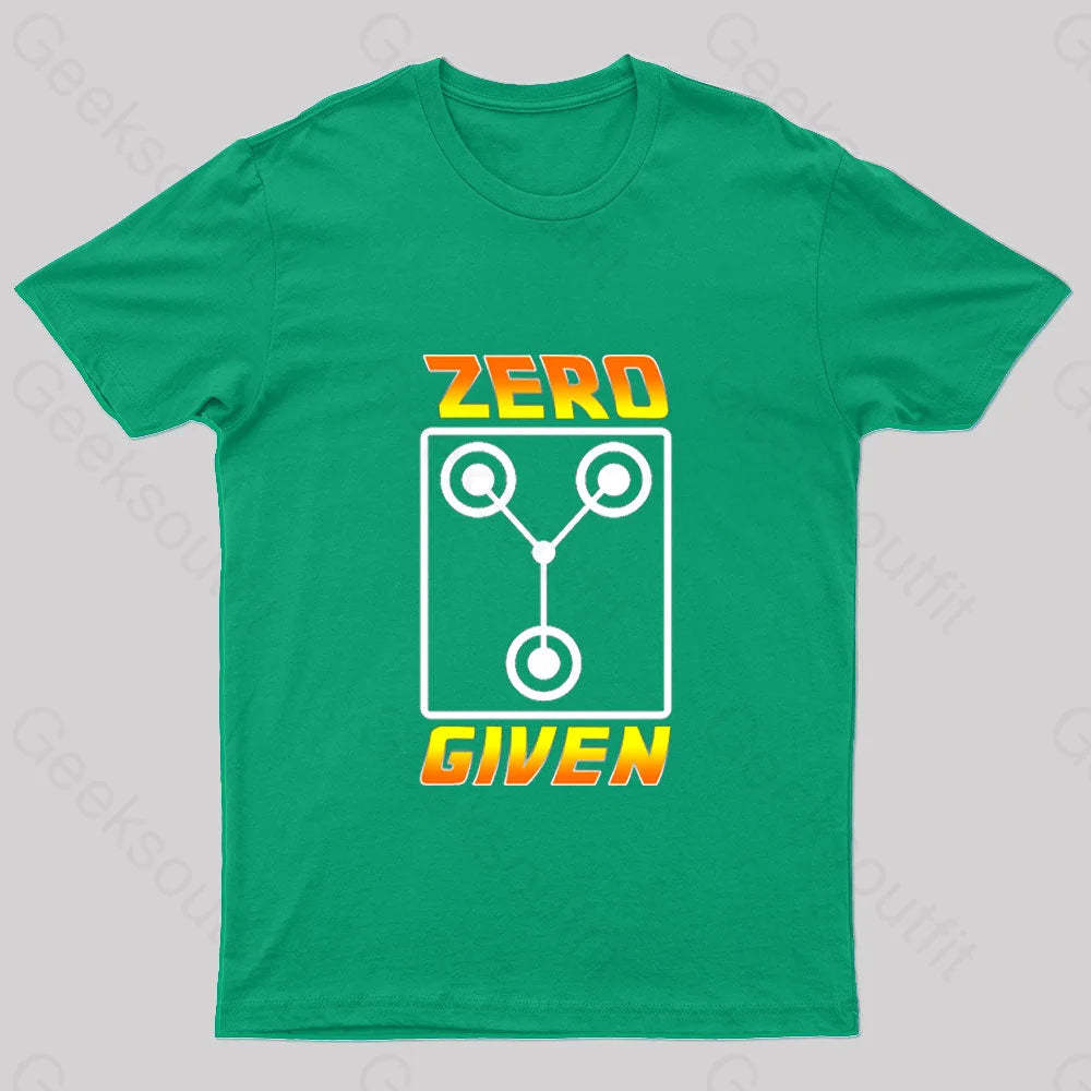 Zero Flux Given Geek T-Shirt Green / S