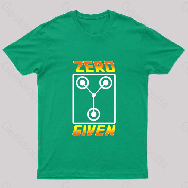 Zero Flux Given Geek T-Shirt Green / S