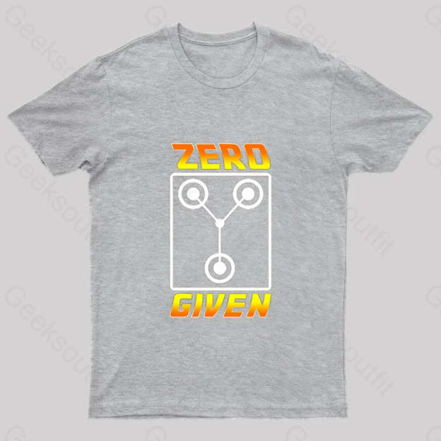 Zero Flux Given Geek T-Shirt Grey / S