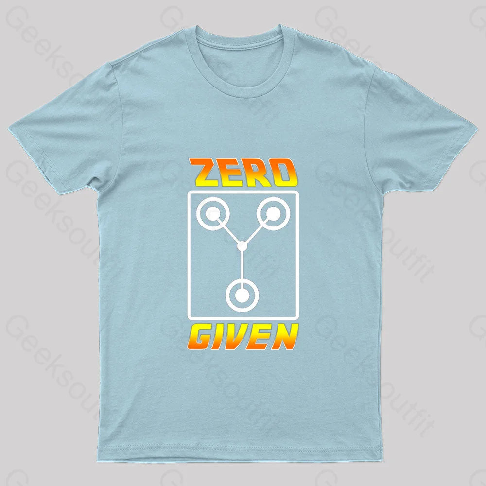 Zero Flux Given Geek T-Shirt Light Blue / S