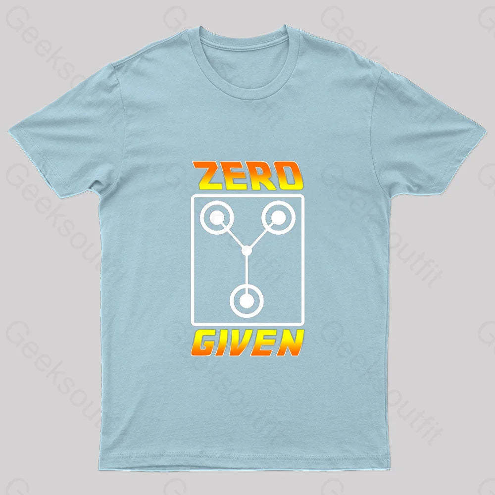 Zero Flux Given Geek T-Shirt Light Blue / S