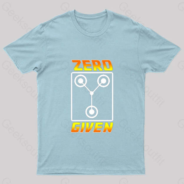 Zero Flux Given Geek T-Shirt Light Blue / S