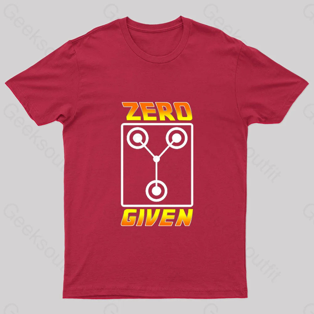 Zero Flux Given Geek T-Shirt Red / S