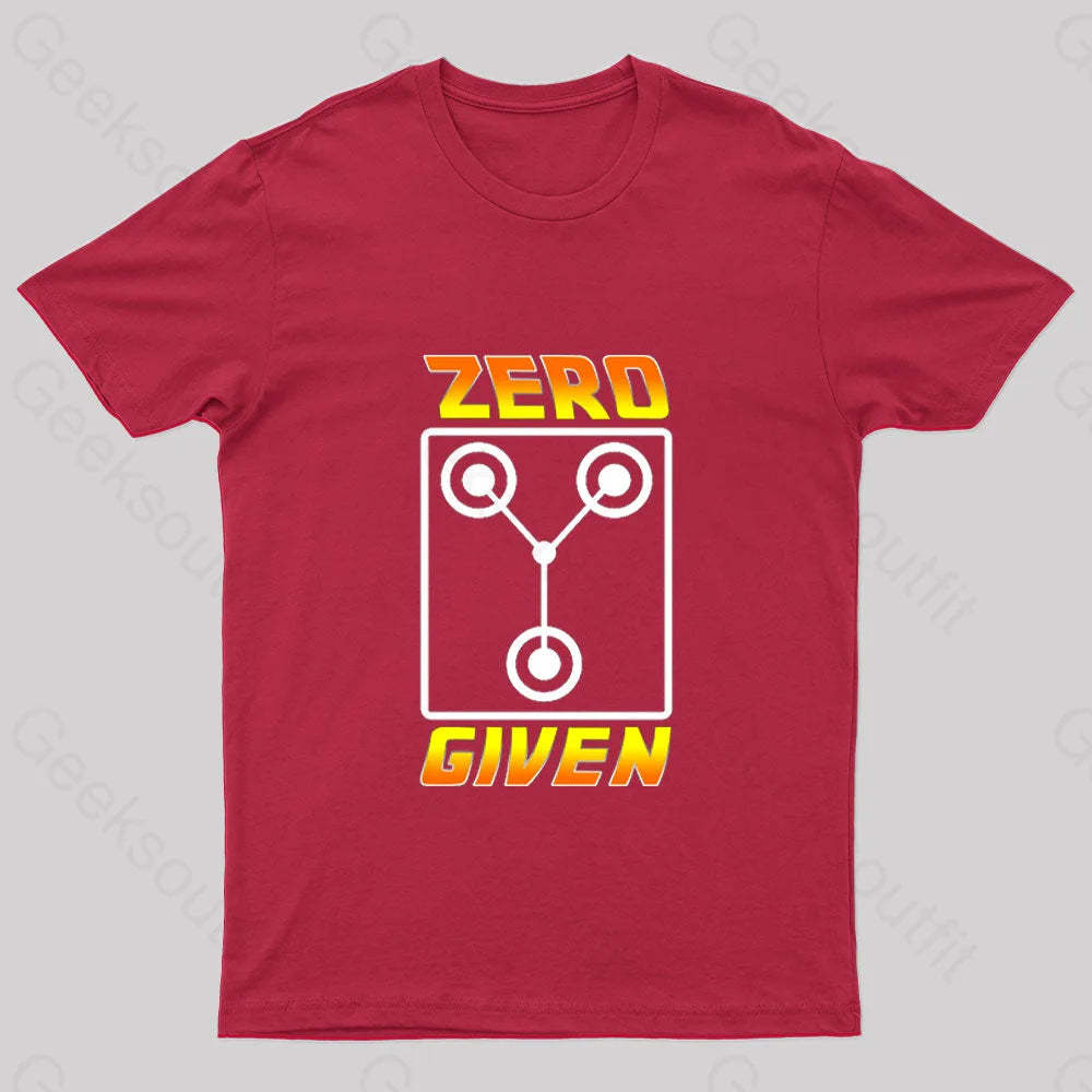 Zero Flux Given Geek T-Shirt Red / S
