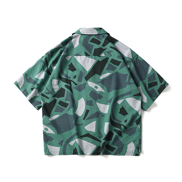 American Hawaiian Style Smooth Fabric Breathable Shirt