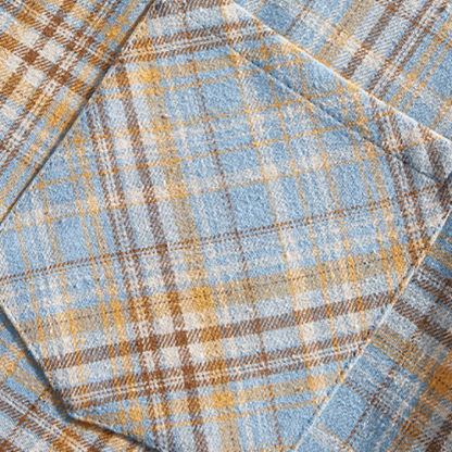 Men's Long Sleeve Mixed Color Plaid Japanese Style Shirt