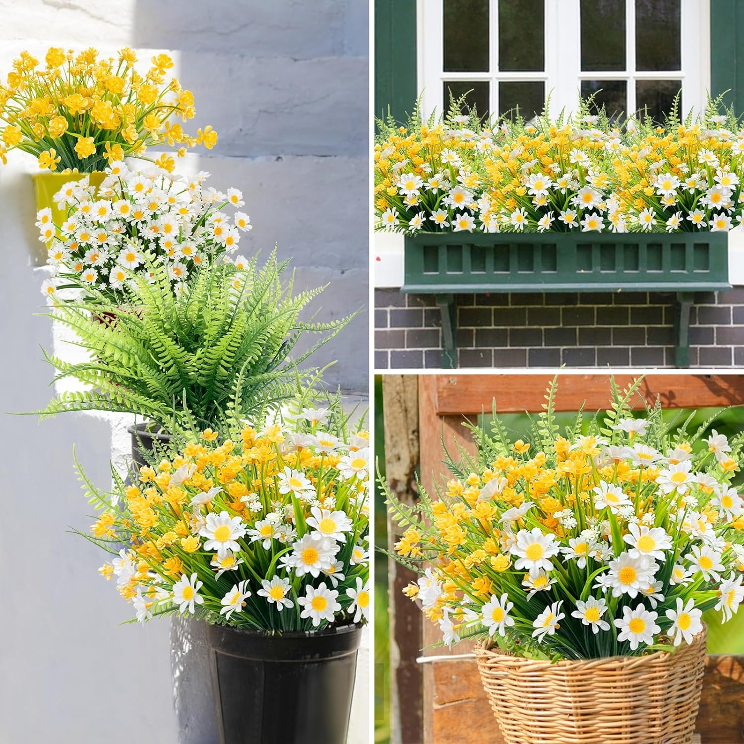 Artificial Daisies Flowers for Outdoors💐