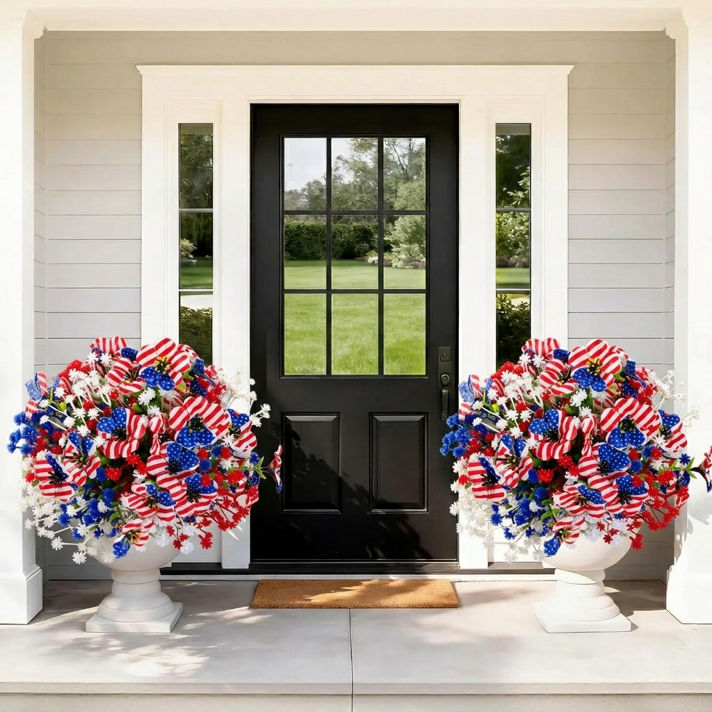 🔥Independence Day Hot Sale 50% Off 🔥 UV Resistant Artificial Patriotic Flowers💐