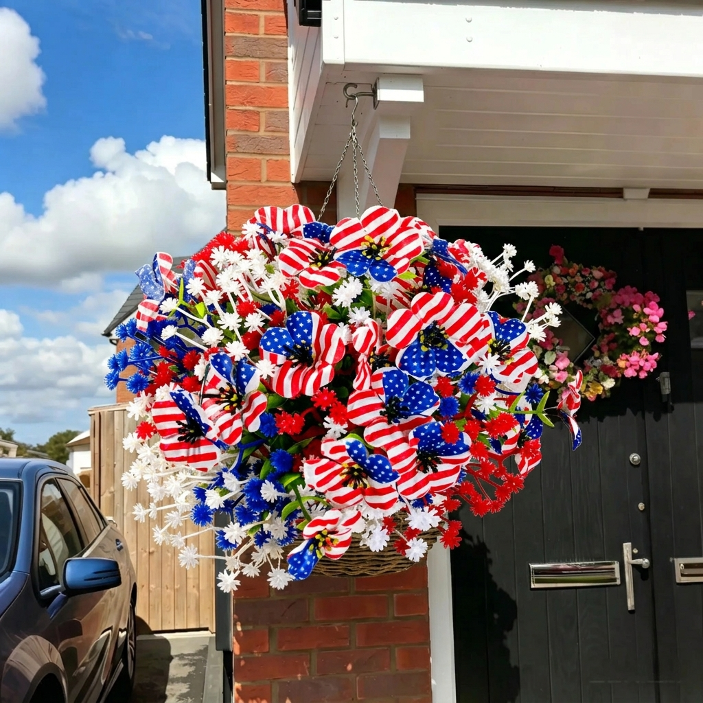 🔥Independence Day Hot Sale 50% Off 🔥 UV Resistant Artificial Patriotic Flowers💐