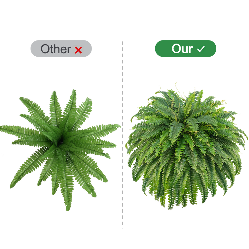 🔥Last Day 59% OFF🔥 48Inch Large UV Artificial Ferns for Outdoors--No watering, No fading