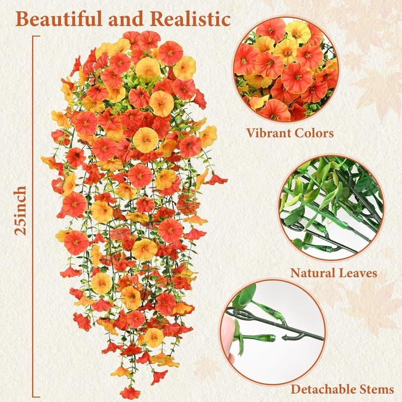 🍂LAST DAY 49% OFF-UV Resistant Hanging Morning Glory for Fall Decor