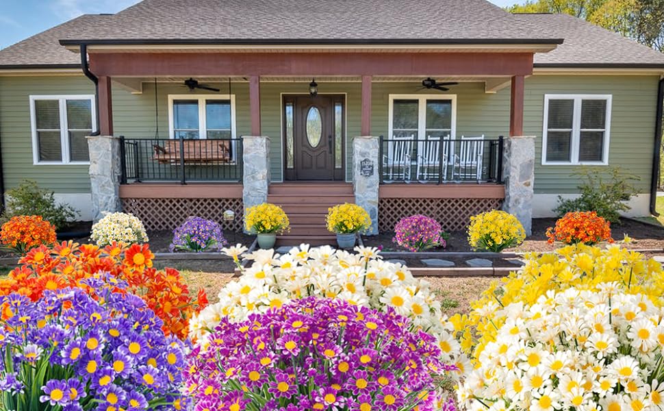 Artificial Daisies Flowers for Outdoors💐