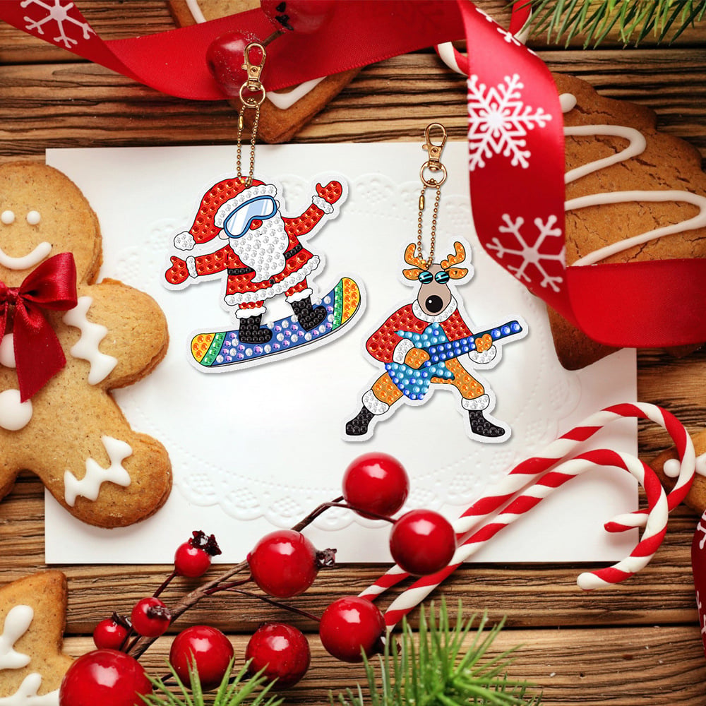 Christmas DIY Diamond Painting Pendant