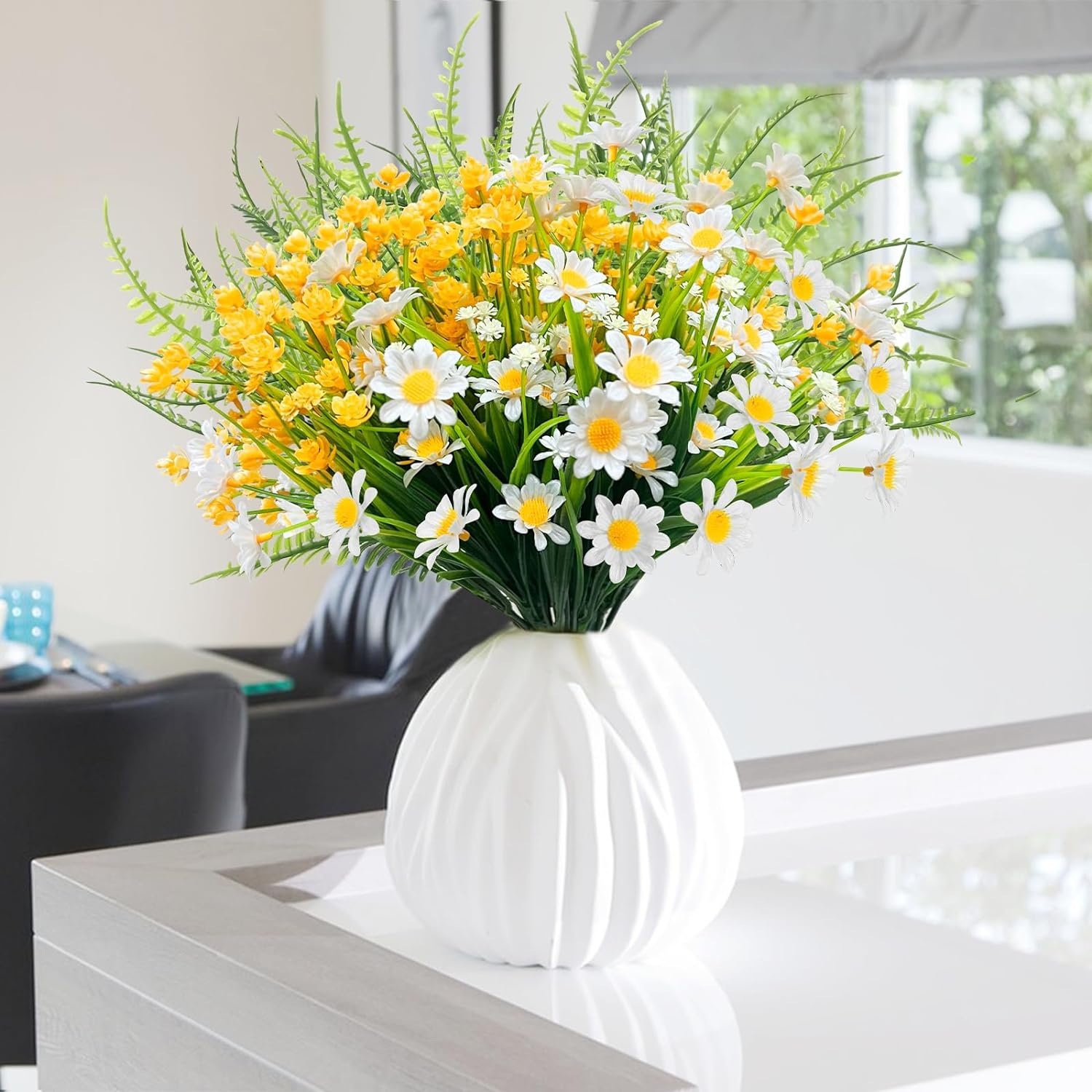 Artificial Daisies Flowers for Outdoors💐